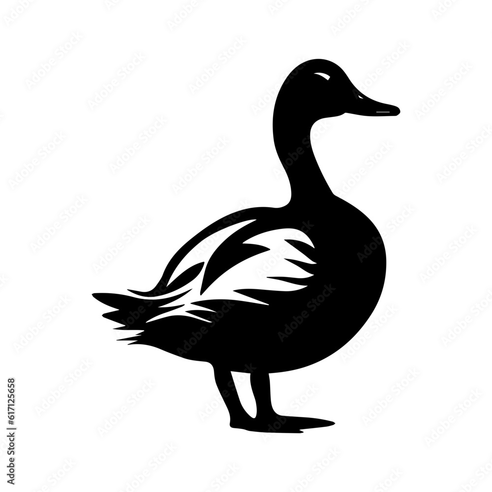 Duck silhouette illustration Duck silhouette illustration