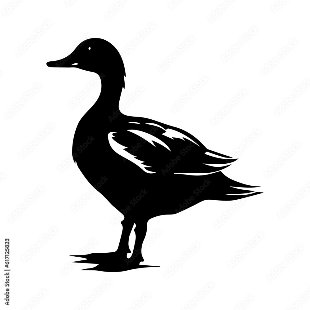 Duck silhouette illustration Duck silhouette illustration
