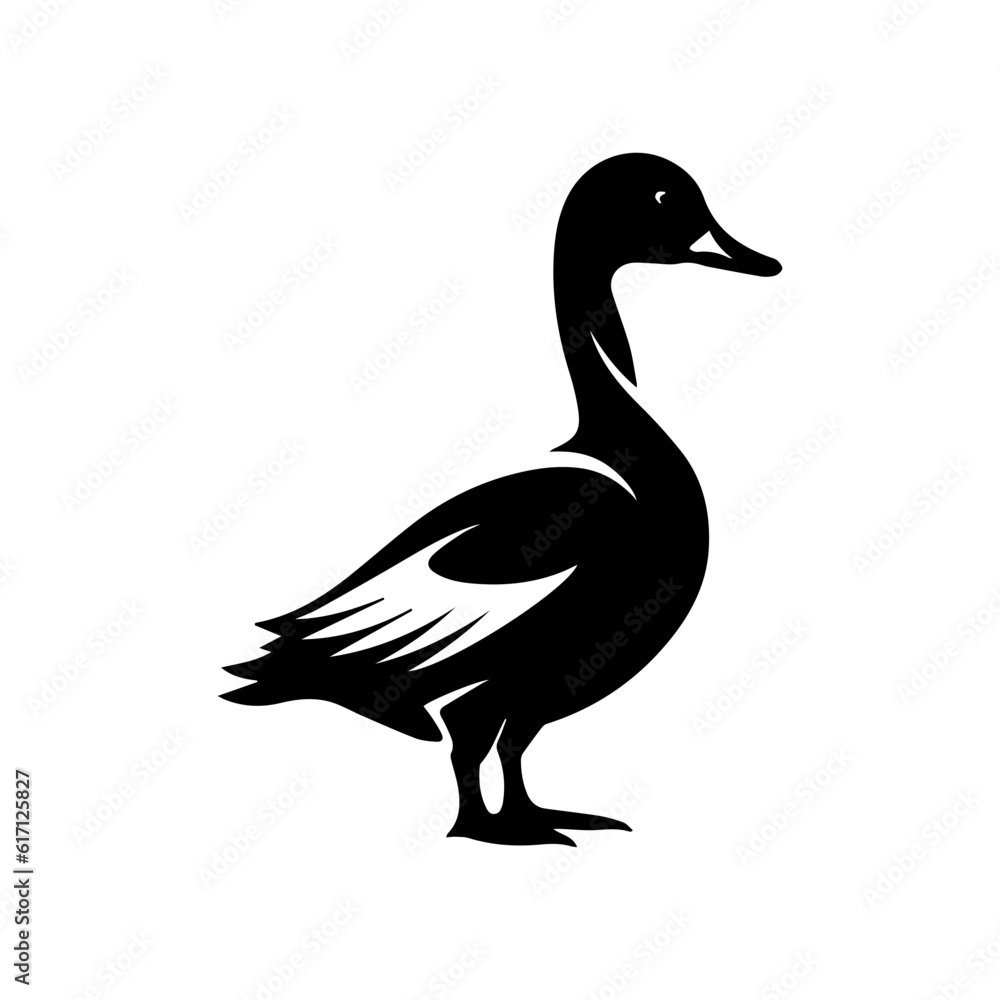 Duck silhouette illustration Duck silhouette illustration