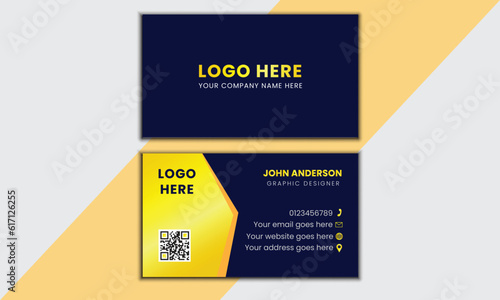 Golden Business Card Design