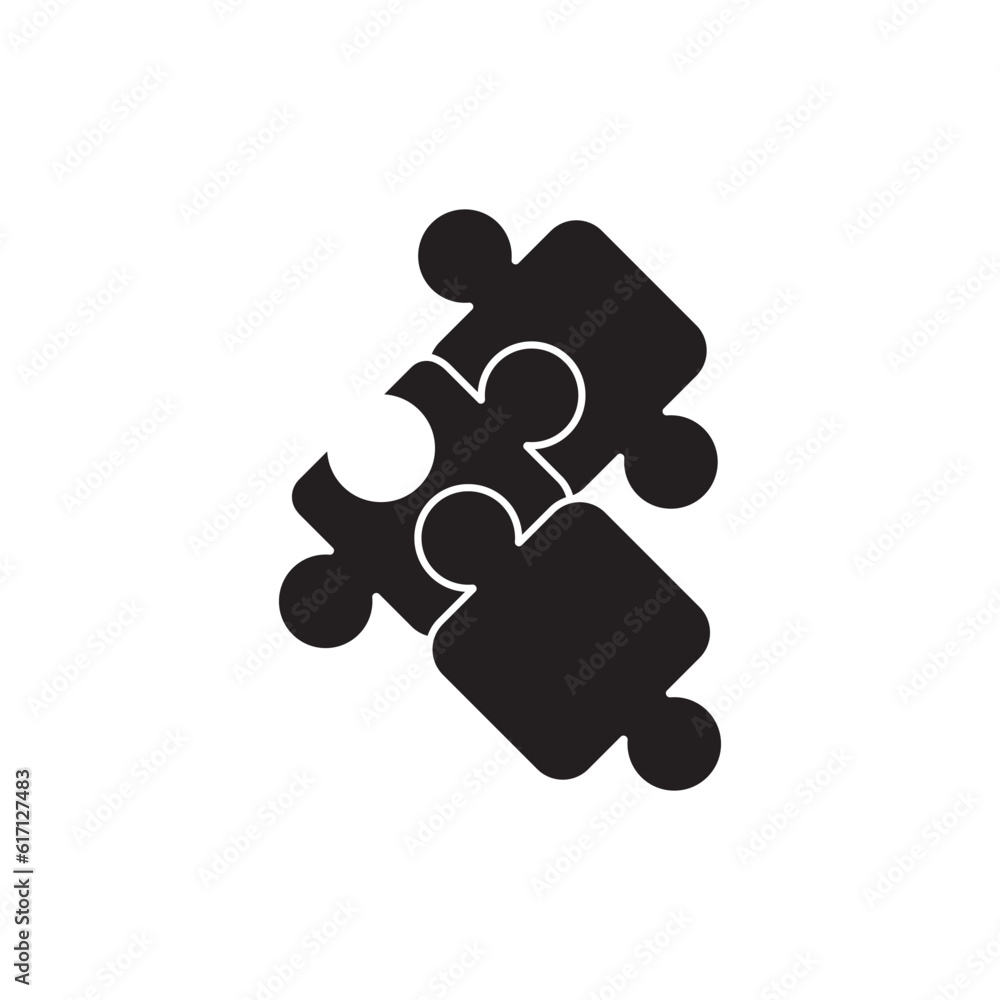 Puzzle logo icon, vector illustration design template. Puzzle logo icon, vector illustration design template.