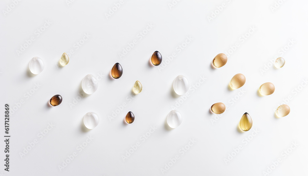 water drops on the surface. Post-processed generative AI water drops on the surface. Post-processed generative AI