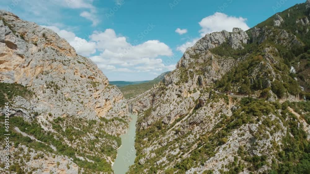Explore the Verdon Gorges from above with captivating aerial drone FPV footage. Explore the Verdon Gorges from above with captivating aerial drone FPV footage.