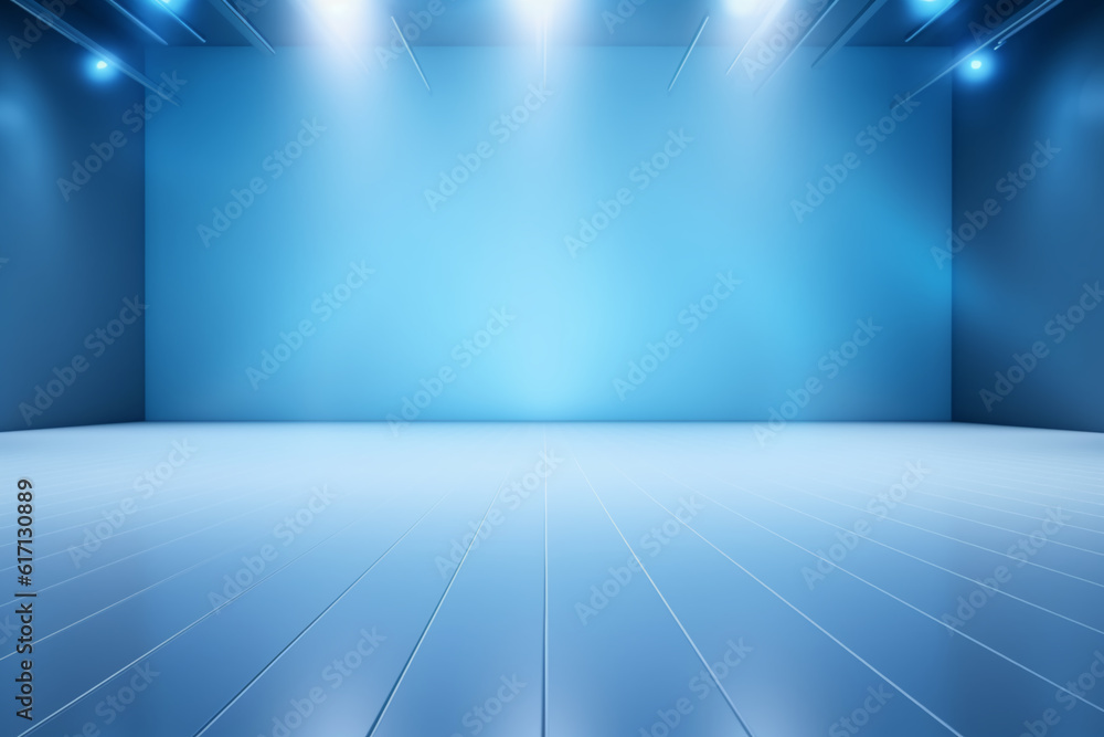 perspective floor backdrop blue room studio with light blue gradient spotlight backdr perspective floor backdrop blue room studio with light blue gradient spotlight backdr
