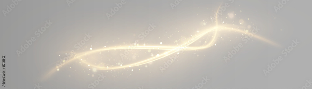 Golden path with lighting sparks, sparkling shiny magic magic path. Luminous wave of star dust, Magic gold sparkles with dust. Golden path with lighting sparks, sparkling shiny magic magic path. Luminous wave of star dust, Magic gold sparkles with dust.