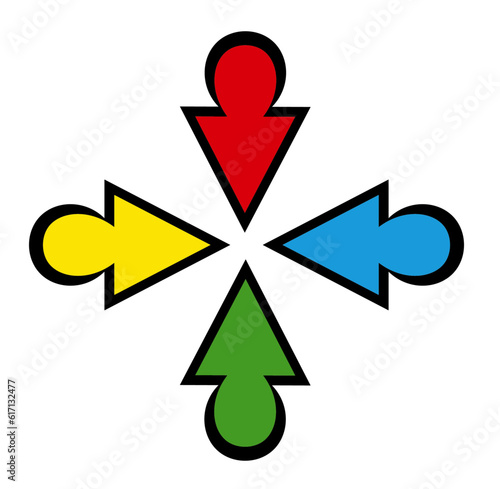 Arrows symbolizing contraction inflation. Contraction inflation is an economic phenomenon where prices rise but quantity decreases.