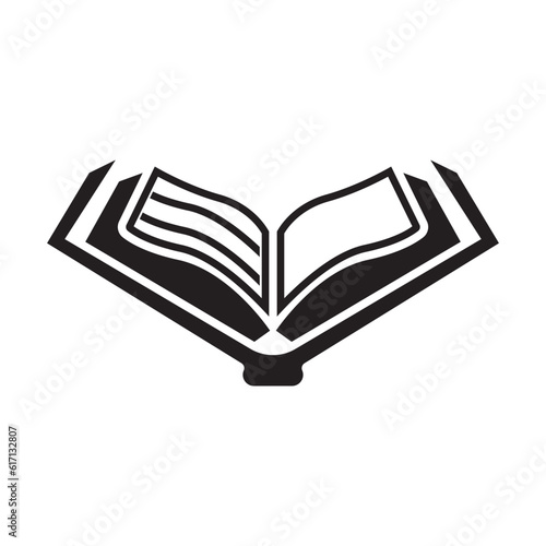 Book icon simple logo vector illustration template design.