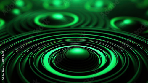 Emerald Depths  A Mesmerizing 3D Abstract. Generative AI