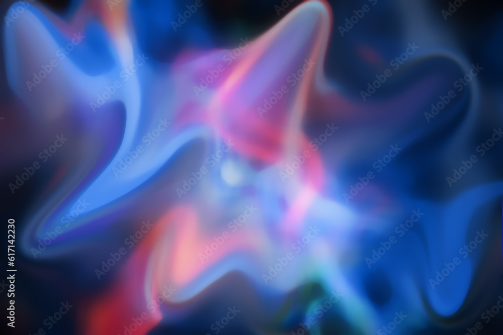 abstract background with a colored dynamic waves blurry background. Illustration suitable for wave design