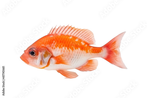 Pearl Perch fish. Transparent background. generative AI