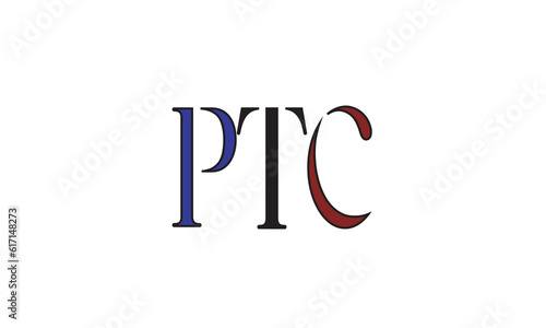 PTC, TPC, CPT, P, C, T Abstract Letters Logo Monogram