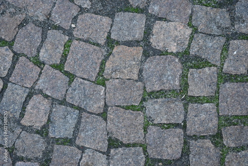 gray paving slabs as a background, pavement paved slabs as a background 