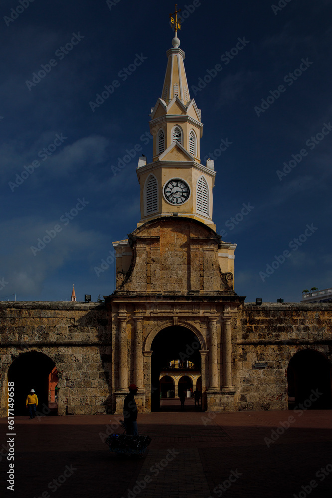 Torre del reloj en Cartagena