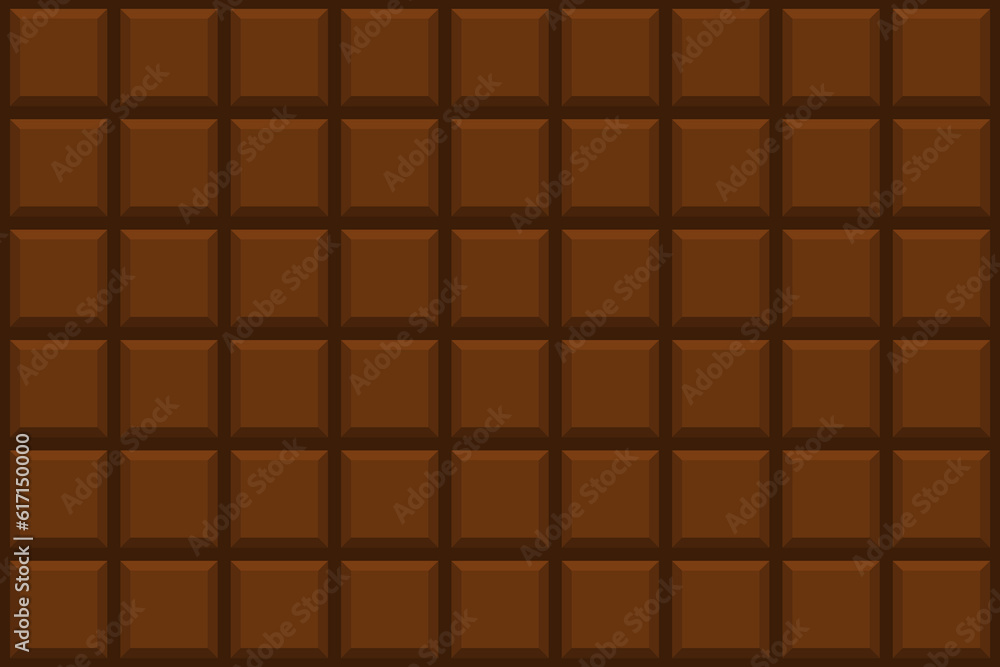 Chocolate bar tile texture background vector Chocolate bar tile texture background vector