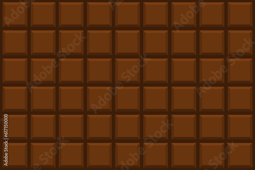 Chocolate bar tile texture background vector
