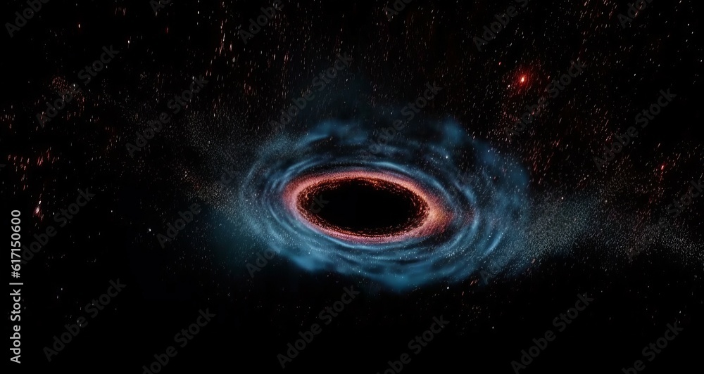 black hole in space astronomy concept