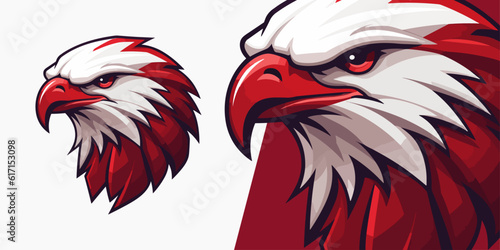 Elevate Your Team's Brand with Red Falcon Logo: Captivating and Iconic Vector Graphic
