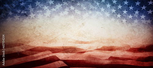 Grunge American stars and stripes flag background
