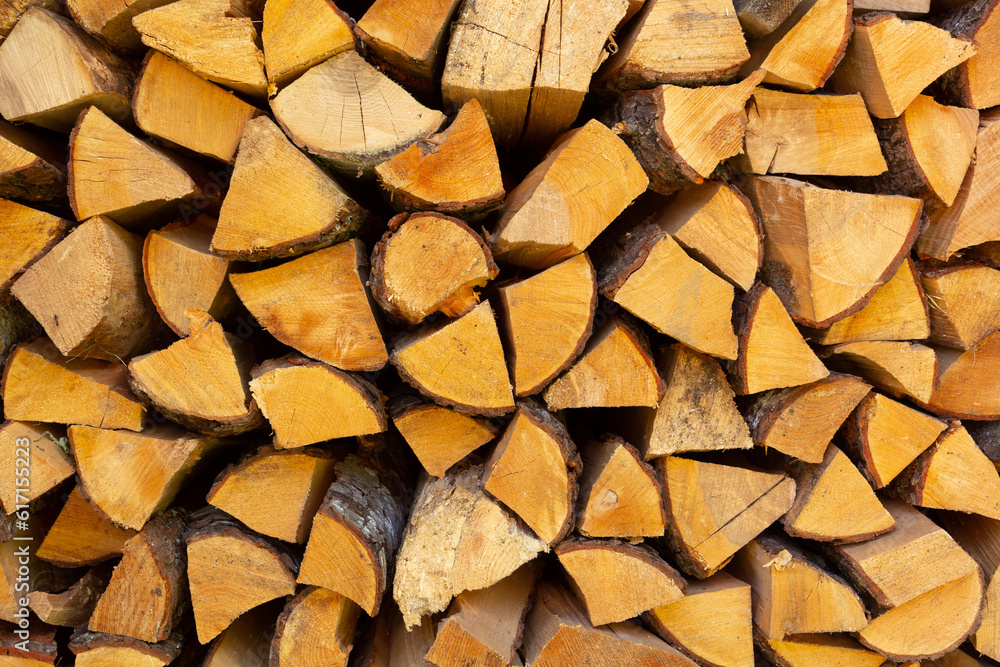 Stacks of Firewood. Preparation of firewood for the winter. Pile of Firewood. Firewood background Stacks of Firewood. Preparation of firewood for the winter. Pile of Firewood. Firewood background