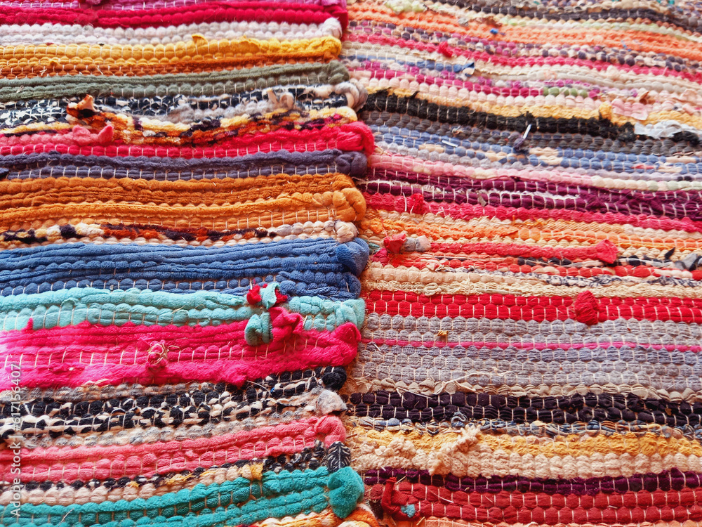 Colorful natural fabric texture. Full frame of Egyptian cotton fabric. Traditional ethnic cloth. Colorful natural fabric texture. Full frame of Egyptian cotton fabric. Traditional ethnic cloth.