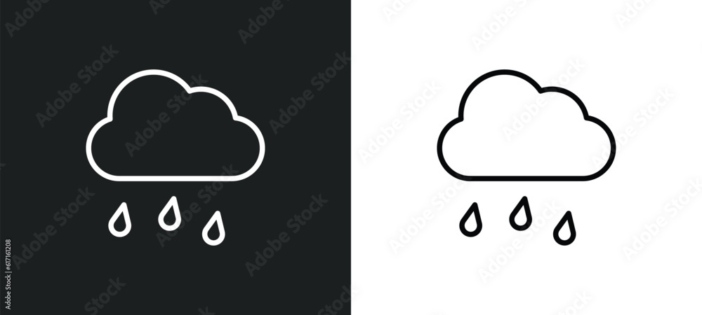 drizzle line icon in white and black colors. drizzle flat vector icon from drizzle collection for web, mobile apps and ui. drizzle line icon in white and black colors. drizzle flat vector icon from drizzle collection for web, mobile apps and ui.