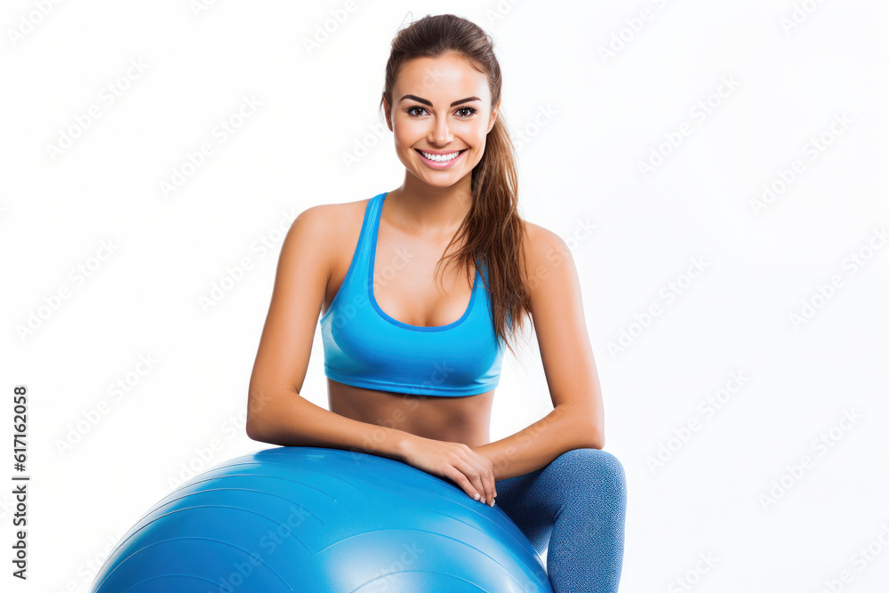 Beautiful woman doing fitness ai generated Beautiful woman doing fitness ai generated