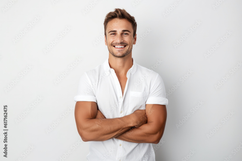 beautiful confident person in front of a background ai generated beautiful confident person in front of a background ai generated