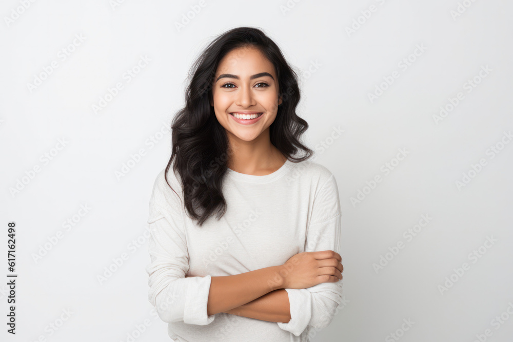 beautiful confident person in front of a background ai generated beautiful confident person in front of a background ai generated