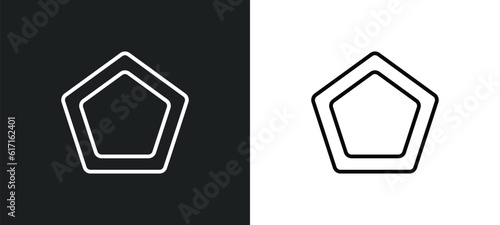 gradient line icon in white and black colors. gradient flat vector icon from gradient collection for web, mobile apps and ui.