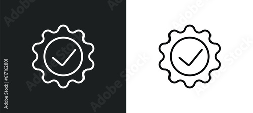 right tings line icon in white and black colors. right tings flat vector icon from right tings collection for web, mobile apps and ui.