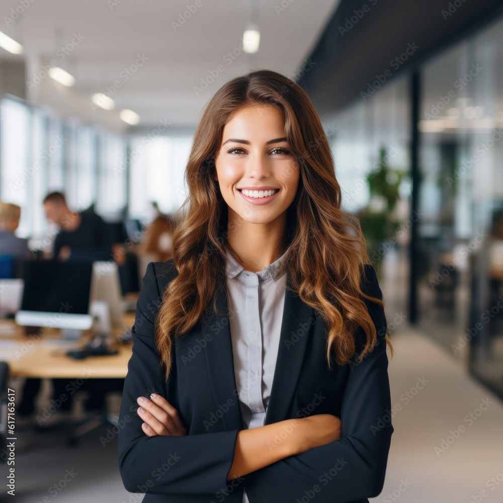 Beautiful positive office manager ai generated Beautiful positive office manager ai generated