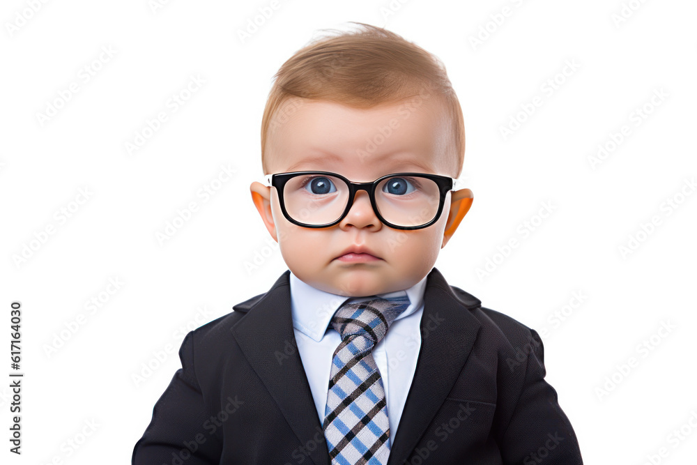 Cool kid wearing a suit ai generated