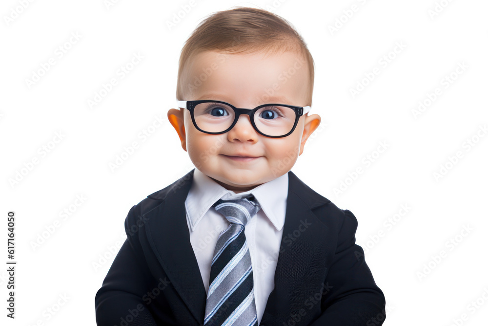 Cool kid wearing a suit ai generated
