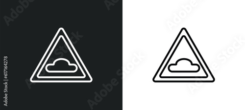 hump or rough line icon in white and black colors. hump or rough flat vector icon from hump or rough collection for web, mobile apps and ui.