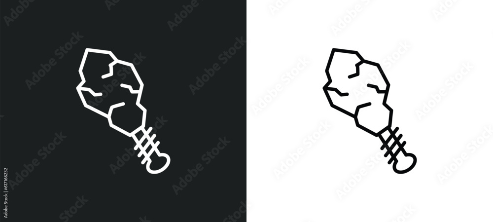 cudgel line icon in white and black colors. cudgel flat vector icon from cudgel collection for web, mobile apps and ui. cudgel line icon in white and black colors. cudgel flat vector icon from cudgel collection for web, mobile apps and ui.