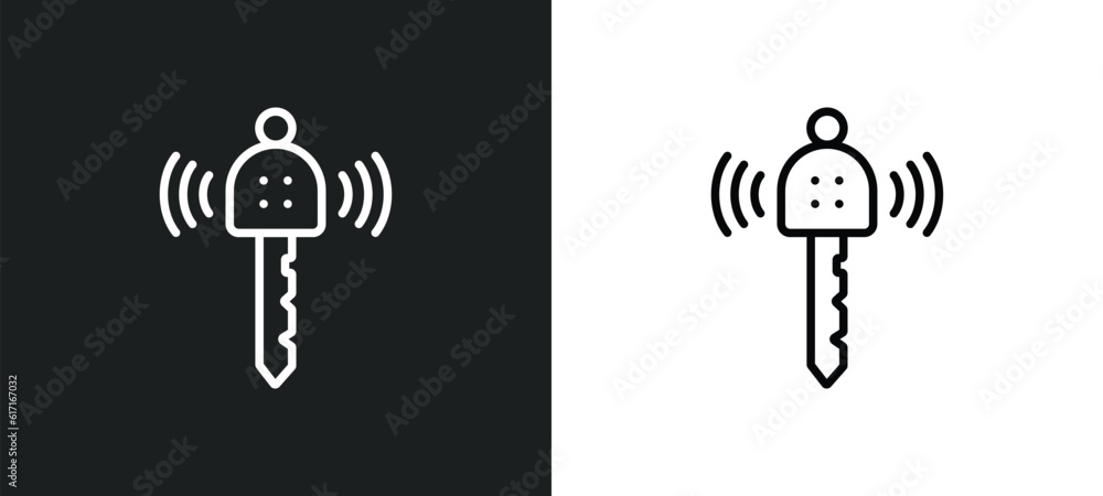 remote vehicle line icon in white and black colors. remote vehicle flat vector icon from remote vehicle collection for web, mobile apps and ui. remote vehicle line icon in white and black colors. remote vehicle flat vector icon from remote vehicle collection for web, mobile apps and ui.