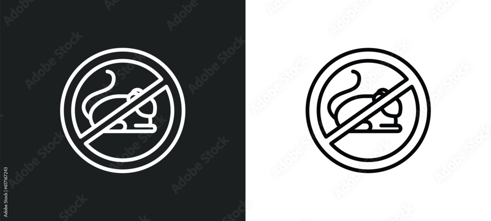rats line icon in white and black colors. rats flat vector icon from rats collection for web, mobile apps and ui. rats line icon in white and black colors. rats flat vector icon from rats collection for web, mobile apps and ui.