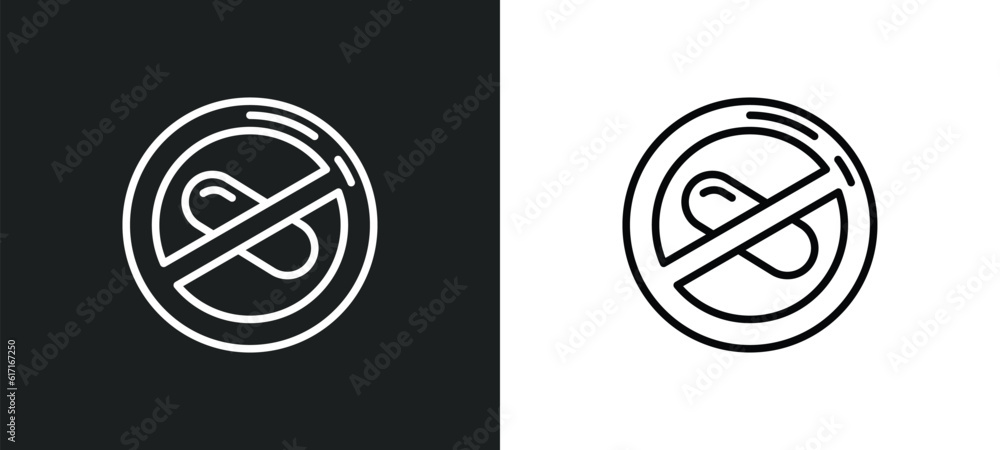 no drugs line icon in white and black colors. no drugs flat vector icon from no drugs collection for web, mobile apps and ui. no drugs line icon in white and black colors. no drugs flat vector icon from no drugs collection for web, mobile apps and ui.