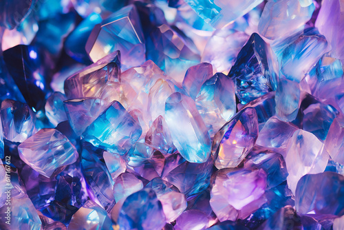 Crystals Gems Background Texture Generative AI