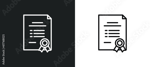 bond line icon in white and black colors. bond flat vector icon from bond collection for web, mobile apps and ui.
