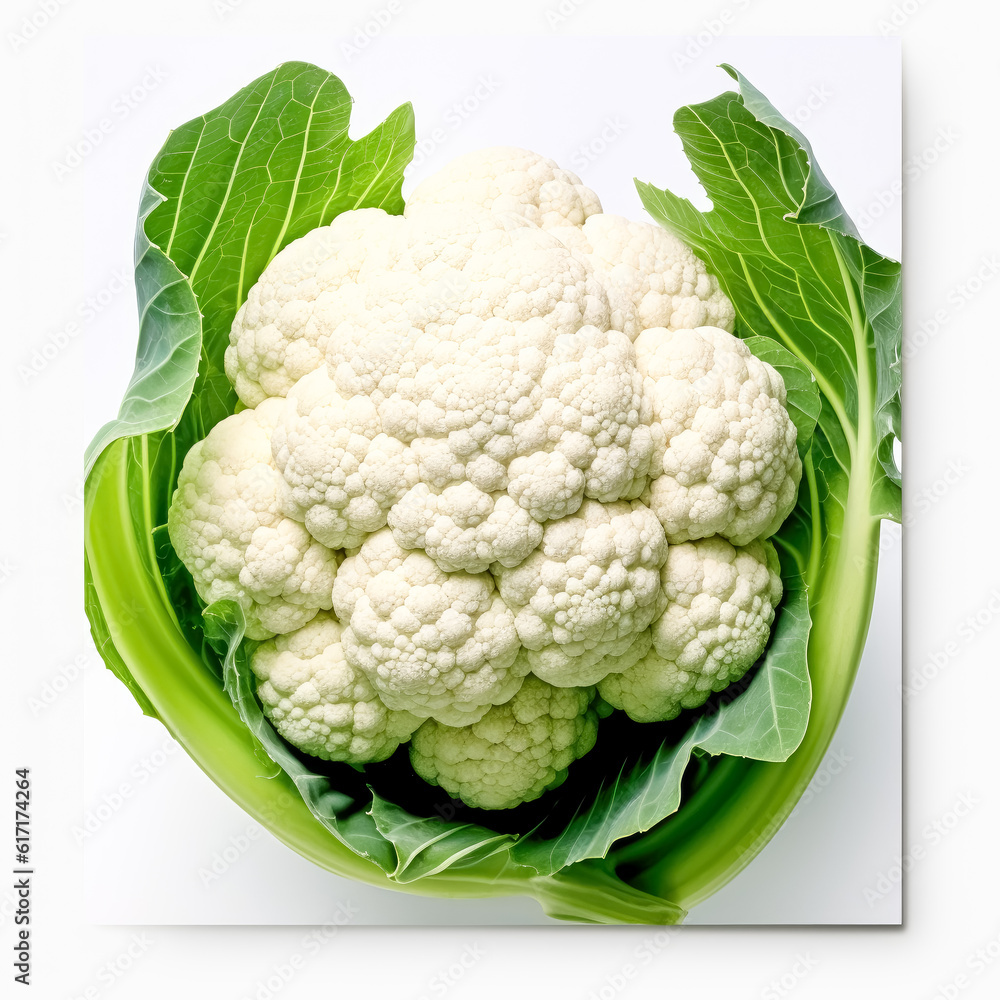 Isolated Cauliflower on white background.
Isolated Cauliflower on white background.