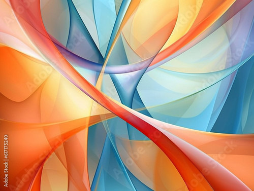 Colorful Moebius Vibrant Abstract Design for Dynamic Visuals generative AI