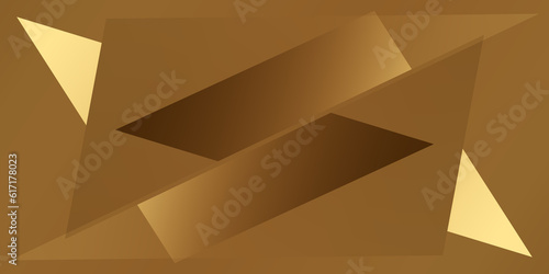 Fototapeta Naklejka Na Ścianę i Meble -  golden abstract background with triangles