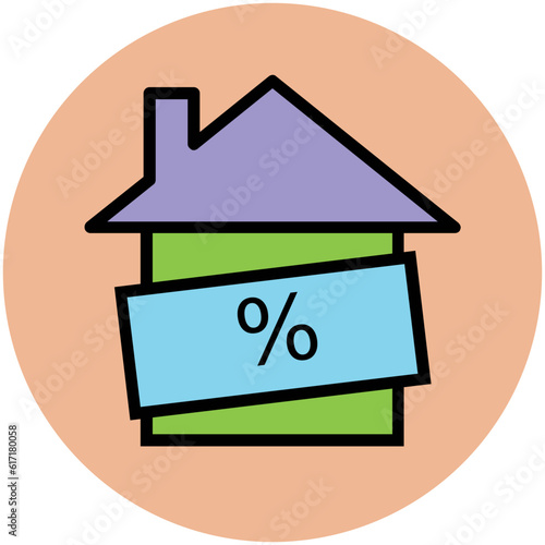 Pack of Real Estate Flat Circular Icons

