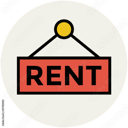 Pack of Real Estate Flat Circular Icons

