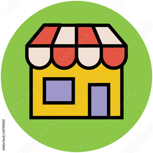 Pack of Real Estate Flat Circular Icons

