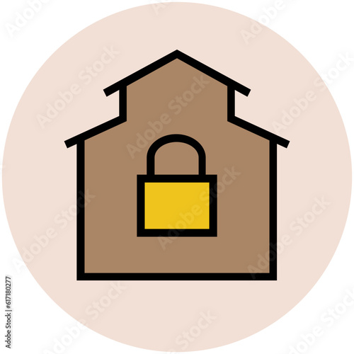 Pack of Real Estate Flat Circular Icons

