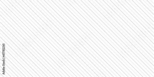 Subtle vector stripes seamless pattern. Thin diagonal lines texture, 45 degrees inclination. Minimal abstract geometric background. Simple delicate gray and white striped ornament. Minimalist design
