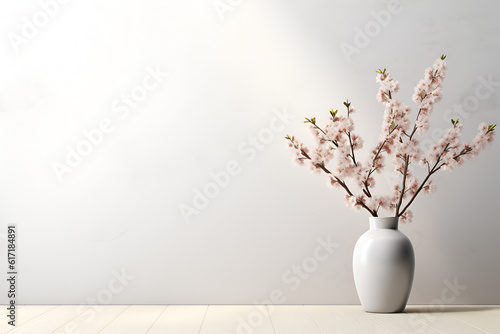 vase with flowers interior design
