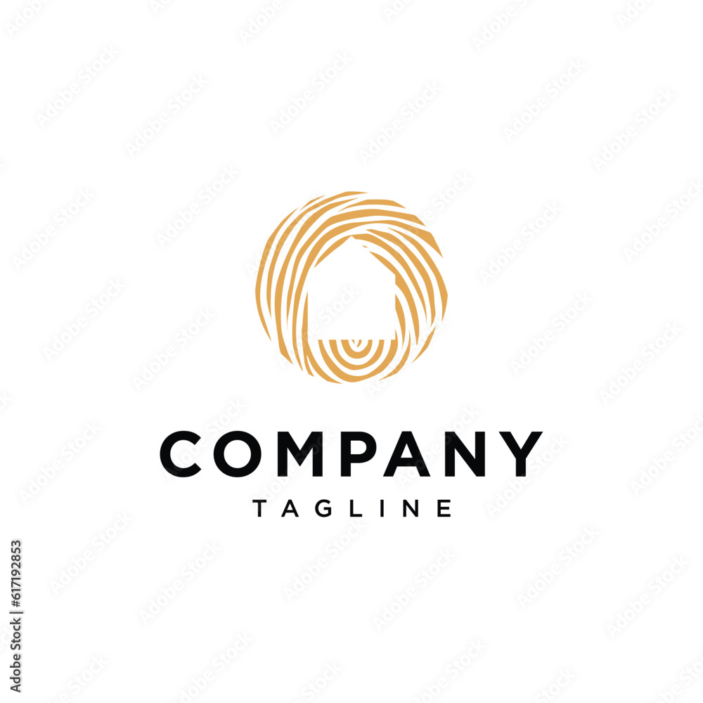 Finger Print House logo icon vector template.eps Finger Print House logo icon vector template.eps